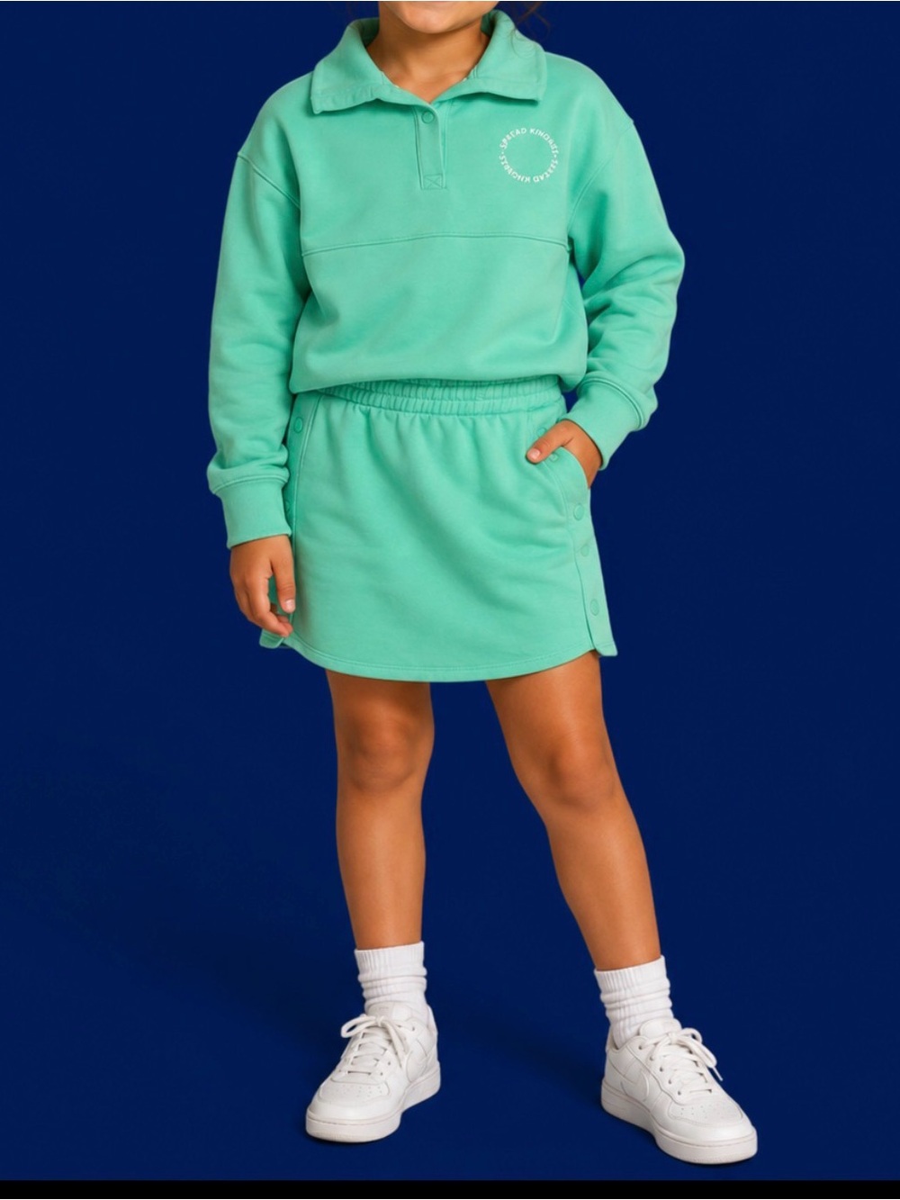 tek gear Mint Green Pullover with matching skorts